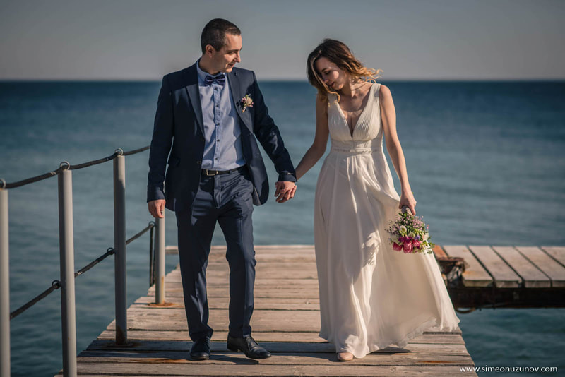 фотозаснемане сватба на морето