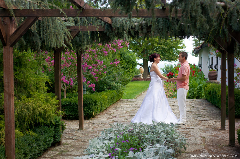 сватбена фотосесия в ботаническа градина балчик