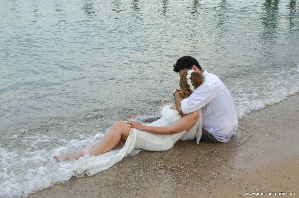 сватбена фотосесия на морето ривиера