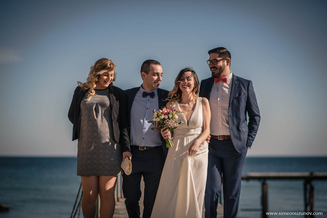 фотозаснемане на сватба на морето варна